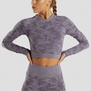 GYMSHARK PURPLE LONG SLEEVE TOP